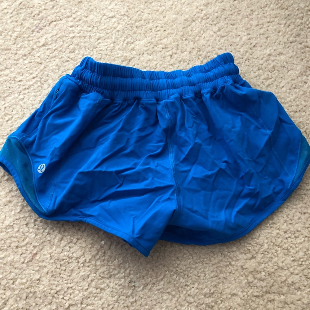 Blue Hotty Hot Lululemon Shorts